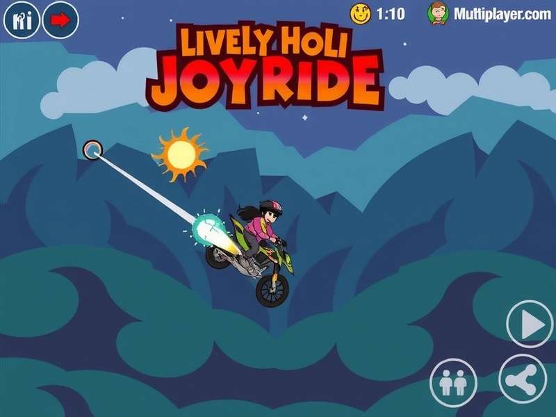 Lively Holi Joyride Game Screenshot